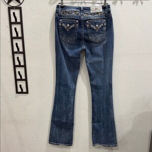 Miss Me Women's Boot Cut Jeans - Dark Blue